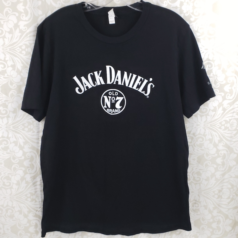 Men's Black Jack Daniels Tee Shirt Size Large